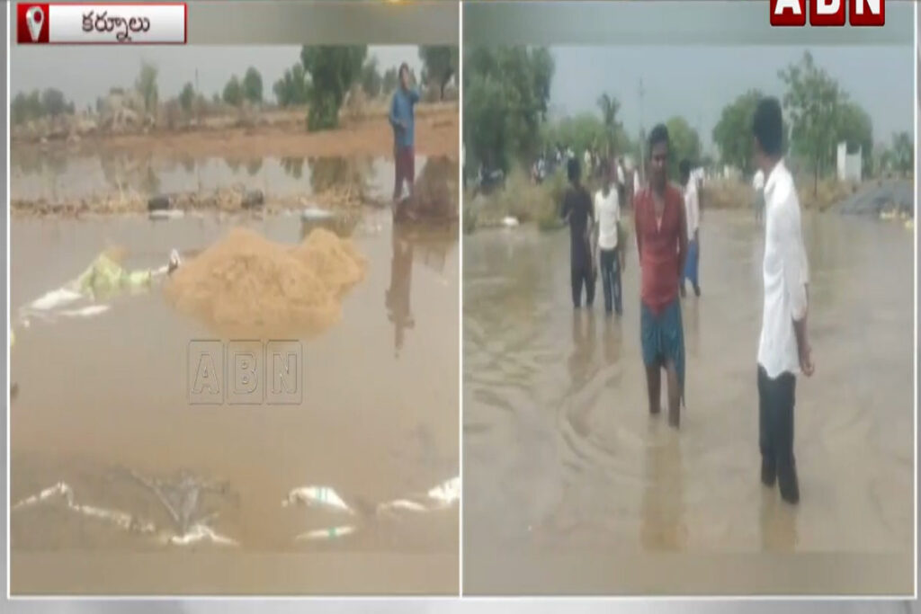 Heavy rain in Chittoor district, Andhra Pradesh, affecting mango farms in May 2025. Heavy Rains and Heatwaves.